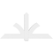 Ekena Millwork Redmond Architectural Grade PVC Gable Bracket, 72"W x 36"H x 4"D x 6"F, 12/12 Pitch GBP072X36X0406RED00 - alternate 2